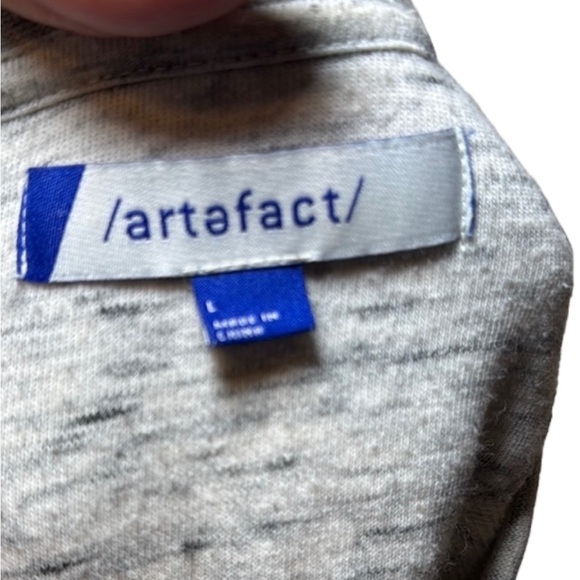 Artefact Men’s Long Sleeve Crewneck Sweater in Grey Size Large - Picture 3 of 7